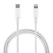 2PCS 1m USB-C / Type-C to 8 Pin PD Fast Charging Cable, Cable Length: 1m