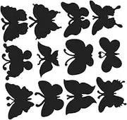 CORHAD 12Pcs Butterfly Scratch Paper Multi Function DIY Crafts for Creative Party Decorations Unique Arts Plaything Fun