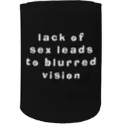 Alcohol Stubby Holder - Blurred Vision - Funny Novelty Birthday Gift Joke Beer Can Bottle Coolie