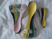 Light My Fire Sporks - Camping Utensils Knife Fork Spoon - Little Medium Large