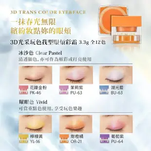 即期品【Kanebo 佳麗寶】COFFRET D’OR 3D光采玩色我型眼頰彩霜/飾底霜(多款任選_效期：2025/01)