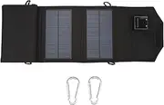 XIASABA Solar Folding Charger 12W Dual USB Heat Portable Solar Panel Charger Ideal for Laptop Smartphones Cameras Car Refrigerators and Air Pumps