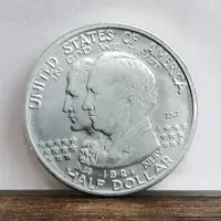 在飛比找樂天市場購物網優惠-1921年阿拉巴馬紀念半美元硬幣 外國硬幣美國錢幣鍍銀幣紀念