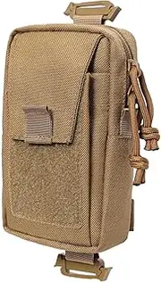 Nylon Strap Sidebag - Backpack Attachment Pouch, Multi-Purpose Zipper Shoulder Pocket Organizer for Travel Gear | Backpack Shoulder Strap Pouch, Utility Sleeve Insert Holder, Hunting Field Equipment