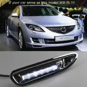 2pcs For Mazda 6 Mazda6 2008 2009 2010 Led Drl Daytime Running Light Daylight Waterproof Turn Signal Fog Lamp White
