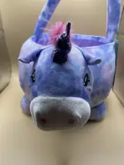 Huntington Home plush “ Unicorn “ Easter basket- party tote