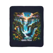 Iguazu Falls Fleece Sherpa Blanket