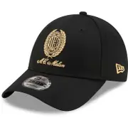 New Era 9Forty Strapback Cap - HERITAGE GOLD AC Milan Black