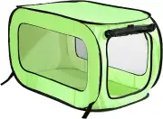 Portable, Collapsible, Pop up Kennel Travel Cat and Dog Crate, 32.5" L X 19.5"