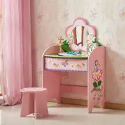 ALL 4 KIDS Olivia the Fairy Girl’s Dressing Table with Stool