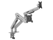AOC AM420S Aluminium Dual Monitor Arm Mount (17-34") (Silver)