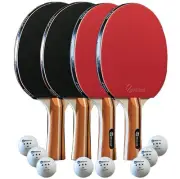 JP WinLook Ping Pong Paddles Sets - Portable Table Tennis Paddle Set with Pin...
