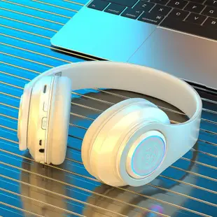 抖音ins網紅耳機頭戴式發光無線主動降噪電腦平板用耳麥