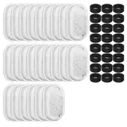 48 Pack Cat Water Fountain Filters,Cat Fountain Replacement Filters for Adjustable Water Flow Pet W White Black