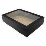 Eco Black Grazing Boxes with Lids 36cm x 25.2cm x 8cm (Pack of 2)