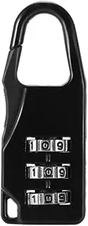 [Geardeangloow] 3 Digit Password Lock Zinc Alloy Luggage Suitcase Backpack Handbag Drawer Padlock Security Protection Equipment Black