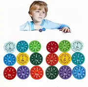 Math Fidget Spinners, 9pcs Math Fact Fidget Spinners, Fidget Learning Game Toy, Number Fidget Toy for Kids Adults, Bearing High Speed Precision Material Hand Spinner (Multiply and Divide)