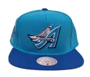 Mitchell & Ness Los Angeles Angels Hometown Coop Snapback Hat - Light Blue