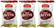 Gefen Organic Red Beets, Whole, Peeled, Cooked & Ready to Eat, 1.1lb (3 Pack)