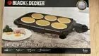 BLACK+DECKER Nonstick Temperature Controlled 6 Serving Electric Griddle