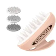 Hair Massager Scalp 3 in1 Scrubber Silicone Scalp Massager Soft, Medium& Hard