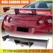 For Nissan R35 GT-R GTR 2009-2021 Rear Trunk Spoiler Racing GT Wing DRY Carbon (for: Nissan)