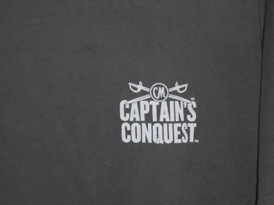 NWOT CAPTAIN MORGAN SPICED RUM BLACK T SHIRT ADULT LARGE