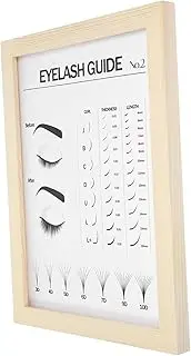 SHERCHPRY Eyelash Extension Diagram Display Board Elegant Eyelash Art Poster for Salon and Home Decor User Friendly Design with Durable Construction for Showcasing Diverse Styles