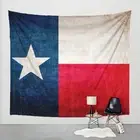 Texas Flag Tapestry Distressed Fabric Art Print Wall Hanging - Texan Flag