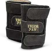 Tiger Paw Authentic Gymnastics Wrist Supports (Sold in Pairs)- Original Competition-Grade Gymnastics Wrist Guards, Wrist Support Braces, Adjustable, Made in USA Hand Wraps (Black)