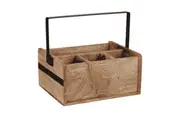 James Condiment & Cutlery Caddy Natural / Black