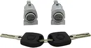 Rynplex Left Right Door Lock Barrel Cylinder, for VW, for Golf 4 IV MK4, for Bora, A6, for Skoda, Fabia, for Polo, 1997-2003 OE 604837167 604837168 Lock Door Ignition Barrel