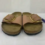 Birkenstock New w/ Box Madrid Big Buckle Old Rose Nubuck Leather Nar Select Size