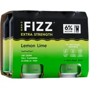 Hard Fizz Extra Strength Lemon Lime Hard Soda Can 330mL