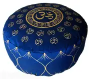Meditation Cushion Buckwheat & Kapok Combination Fill Zafu Pillow "Om Universe"