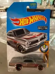 2017 Hot Wheels Walmart #3 Zamac Muscle Mania 8/10 '67 PONTIAC GTO Zamac wBlkMC5