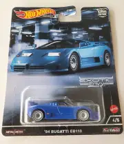 Hot wheels '94 Bugatti EB110 Blue #4 4/5 2022 Car Culture: Exotic Envy 4/5