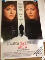 Black Widow Movie Poster Fox TV vintage Fox Movie Night 27 X 40 Theresa Russell