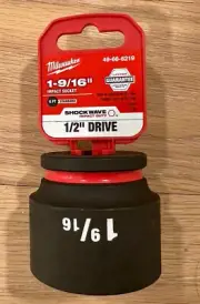 Milwaukee Tool 49-66-6219 1/2" Drive 1-9/16" Shockwave Shallow Impact Socket 6pt