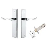 Stirling Lever Stepped Backplate Passage Kit Polished Chrome