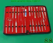 35 PC BIOLOGY LAB ANATOMY MEDICAL STUDENT DISSECTING KIT WITH SCALPEL BLADES #21