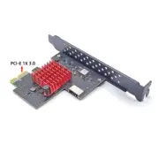PCIe Gen3 x1 to Type E Card PCI Express to Internal Type E Front Panel USB3.2