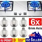 6x Gas Stove Knobs Home Kitchen Cooker Oven Cooktop Metal Switch Control VSK