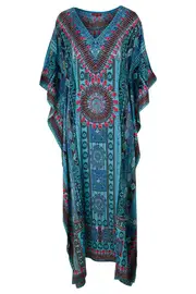 Kabul Maxi Dress--GLO-KABMAXBLU