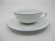 RAYNAUD MONCEAU BLEU CUP & SAUCER - 1 3/4" x 4 1/2" - 0509E