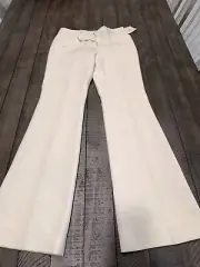 Women's Anne Klein White Flare Leg Pants Size 2
