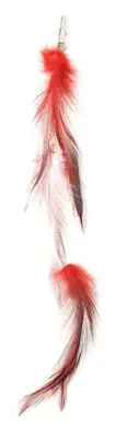 Designer Feathers 12746 Feather Hair Extension, 4-Piece, White Hackle