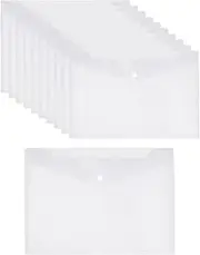 MYGLOAR 10 Premium A4 Briefcase - Clear A4 Pocket with Buckle and Pendant Pockets - Waterproof File Folder, Perfect for Organizing Documents, Papers, Receipts and More