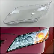Car Headlamp Shell Headlight Cover Transparent Lamp Shade Lens Compatible for Toyota Camry 2007 2008 2009 Replace Original Lampshade(1PCS Left Side)