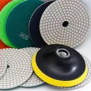 Diamond Polishing Pad 5 inch Wet/Dry 10 PCS Granite Stone Concrete Marble QUARTZ